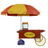 Paragon Hot Dog Cart with Umbrella